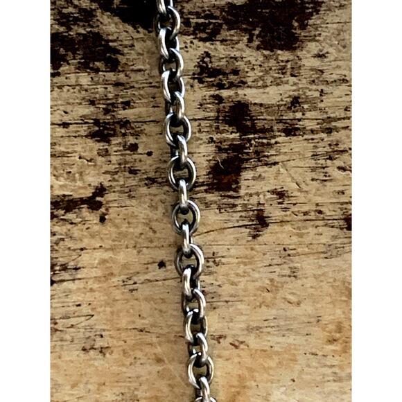 James Avery Retired Sterling Slvr Scrolled Heart Pendant & 18 Inch JA Cable Chai - Picture 4 of 8